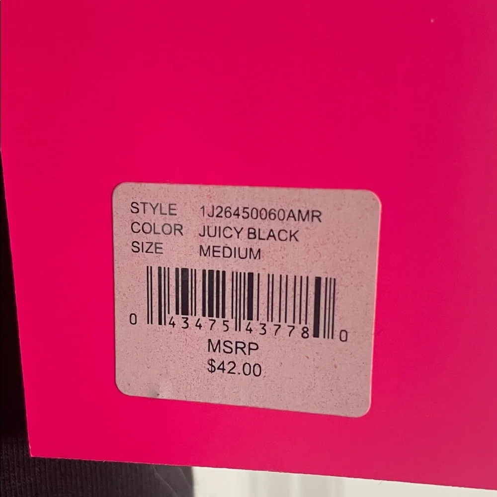 Juicy Couture Black Tee with Vibrant Pink Script - Picture 4 of 5